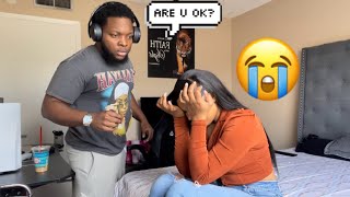 RANDOMLY CRYING THROUGHOUT THE DAY PRANK [upl. by Rickey]