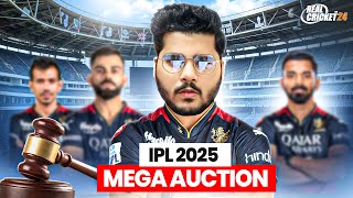 I Auctioned the RCB Team in IPL 2025 MEGA AUCTION  Real Cricket 24 [upl. by Annez454]