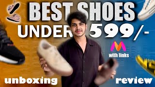 Best SHOES 👟 under 599 From Myntra  Shoes under 599 [upl. by Cleopatra]