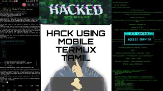 Complete Termux hacking in tamil  CODE X TAMIL  TERMUX [upl. by Hareema]