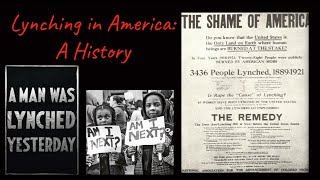 A History of Lynching in America [upl. by Filahk]