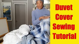 Make Any Size Duvet Cover With This Tip  Trick  Sewing Tutorial [upl. by Tegan]