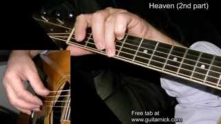 HEAVEN 2nd part Fingerstyle Song  TAB by Nicola Mandorino [upl. by Yim]