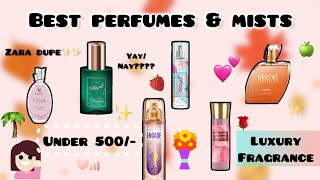 Luxury on a Budget  TOP 10 affordable perfumes and mists review🌸❤️ MUST TRY Under 500 [upl. by Marcelline]