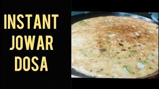 ಜೋಳದ ಹಿಟ್ಟಿನ ದಿಢೀರ್ ದೋಸೆInstant Jowar Dosa in kannada North Karnataka Recipe Quick and Easy [upl. by Natloz396]