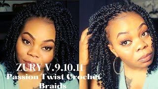 Zury V 91011 Passion Twist Crochet Braids for Protective hairstyles  No Tension Easy and Simple [upl. by Humberto]