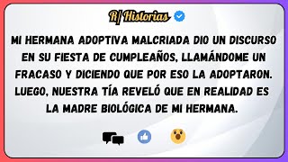 Mi hermana adoptiva MALCRIADA dio un discurso en su fiesta de cumpleaños llamándome un FRACASO [upl. by Flanna]