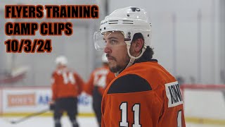 Philadelphia Flyers Training Camp Clips  10324 [upl. by Randell]