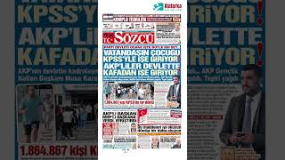 Sözcü Gazetesi 1 Sayfa  16 Eylül 2024 [upl. by Erlene]