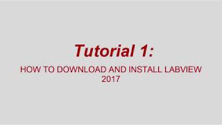 How to Install NI LabView  LabView Tutorial [upl. by Llerej784]