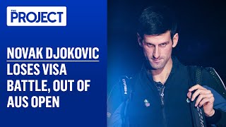 Novak Djokovic Out Of The Australian Open As Visa Cancelled By Australian Court [upl. by Leiuqese]