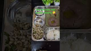 Mandya style ragi mudde upsaaru tasty shorts [upl. by Elleynad]