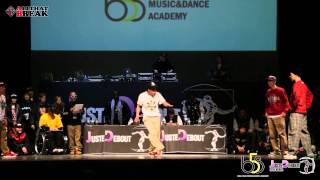 Sweety Boogie v Mo Higher  Poppin Battle SF2  Juste Debout Korea 2013  allthatbreakcom [upl. by Yonit]