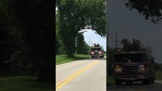 Leawood KS FD Quint 33 Responding 6615 [upl. by Nohsed]