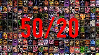 ПРОХОЖДЕНИЕ Fnaf Custom Night 5020 10000 ОЧКОВ [upl. by Dyoll]