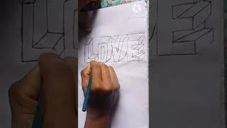 How to a Love style artdrawing shortvideo trendingshorts viralvideo [upl. by Nickie]