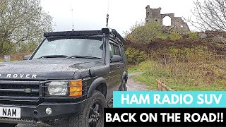 First spin of the Land Rover HAM RADIO and Baby Tarheel antenna [upl. by Ahsar33]