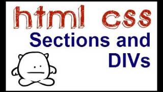 HTML5 Structure  Sections and DIVS [upl. by Hanzelin]