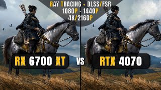 RX 6700 XT vs RTX 4070  1080P 1440P 4K RTDLSSFSR 3  Ultimate Gaming Comparison [upl. by Ydarg525]