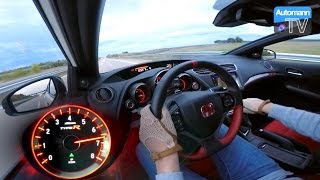 2016 Civic Type R 310hp  0270 kmh acceleration 60FPS [upl. by Chan]