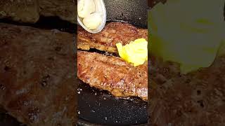 Porterhouse Steak cooked in well done Yummy and easy 😋 recipe cooking yummy food dinner [upl. by Aelyak]