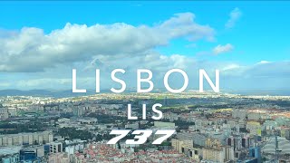 LISBON  BOEING 737 LANDING 4K [upl. by Annekcm]