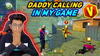 Daddy Calling In My GAME 😱 Akshay Akz Vs Daddy Calling  Free Fire Kerala [upl. by Goltz]