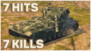 FV215b 183  7 HITS  7 KILLS • WoT Blitz Replay [upl. by Naenej546]