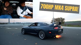 700HP Mk4 Supra TERRORIZES Streets   Anti Lag amp Pulls [upl. by Sej]