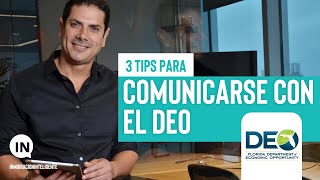 3 Tips para comunicarte con el DEO [upl. by Ahsienauq423]