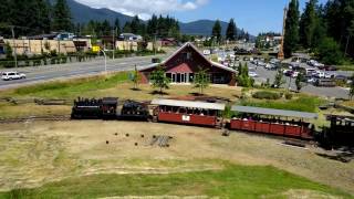 Steam Train at the BC Forest Discovery Centre  Canada Day 2017 [upl. by Selinda]