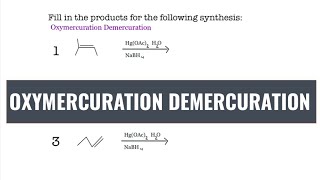 Oxymercuration Demercuration  HgOAc2 [upl. by Betti960]