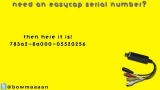 Easycap Serial Number  Ulead Video Studio [upl. by Tore]