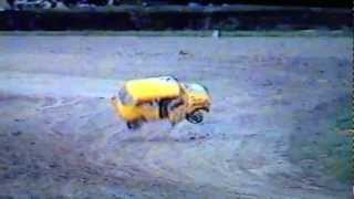 KEITH RIPP UK RALLYCROSS MINI CRASH WITH MURRAY WALKER [upl. by Skillern573]