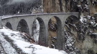 Führerstandsfahrt mit der RhB von Chur nach St Moritz [upl. by Llehcal]