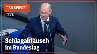 Livestream Kanzler Scholz stellt sich Fragen im Parlament  DER SPIEGEL [upl. by Gould252]