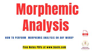 Morphemic Analysis  How to perform MorphemicAnalysis of Words  Morphemic Analysis in Urdu Hindi [upl. by Mansur]