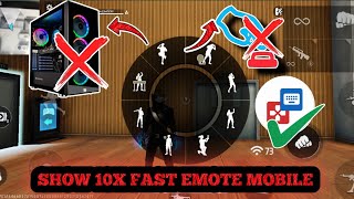 FREE FIRE 10X FAST EMOTE ANY ANDROID MOBILE যেকোনো এন্ড্রয়েড মোবাইলে পিসির মতো ফাস্ট ইমোট হবে। [upl. by Duthie]