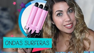 COMO HACER ONDAS CON EL RIZADOR DE TRES TUBOS  TENACILLAS  BUCLUEADORA  HOW TO CURL YOUR HAIR [upl. by Ellenhoj837]