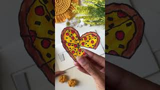 DIY Slider Card Tutorial🍕 Part 6 QuinnsArte shorts diy diycrafts [upl. by Ahsitneuq4]