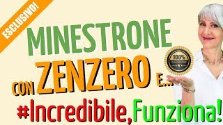 RICETTA MINESTRONE ANTI RAFFREDDORE con ZENZERO e CURCUMA [upl. by Hepsoj]