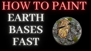 How to paint EARTH BASES FAST [upl. by Yrome689]