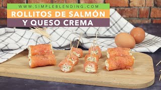 SORPRENDE CON ESTE APERITIVO DE SALMÓN AHUMADO RELLENO  Rollito de salmón con huevo y queso crema [upl. by Aniala515]