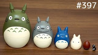 ジブリ映画「となりのトトロ」のマトリョーシカ  Studio Ghibli Totoro Matryoshka Japanese toy [upl. by Ivens]