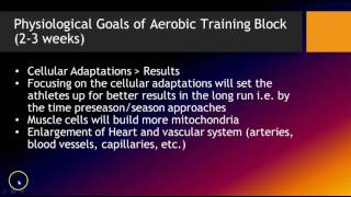 Triphasic Training System Aerobic Training Concepts Part 1 [upl. by Lars430]