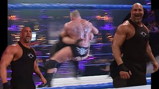 Goldberg Spears Lesnar No Way Out 2004 [upl. by Aluk]