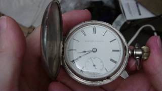 Elgin hunter case pocket watch [upl. by Ailsa]