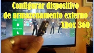 Tutorial configurar dispositivo de armazenamento externo Xbox 360 [upl. by Rao]