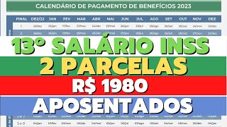 13 Salário INSS antecipação e datas de pagamento em 2023  abono extra para aposentados aprovado [upl. by Preston577]