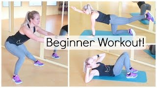 Complete 30 min Beginner Workout  Oefeningen voor thuis [upl. by Leahcim]